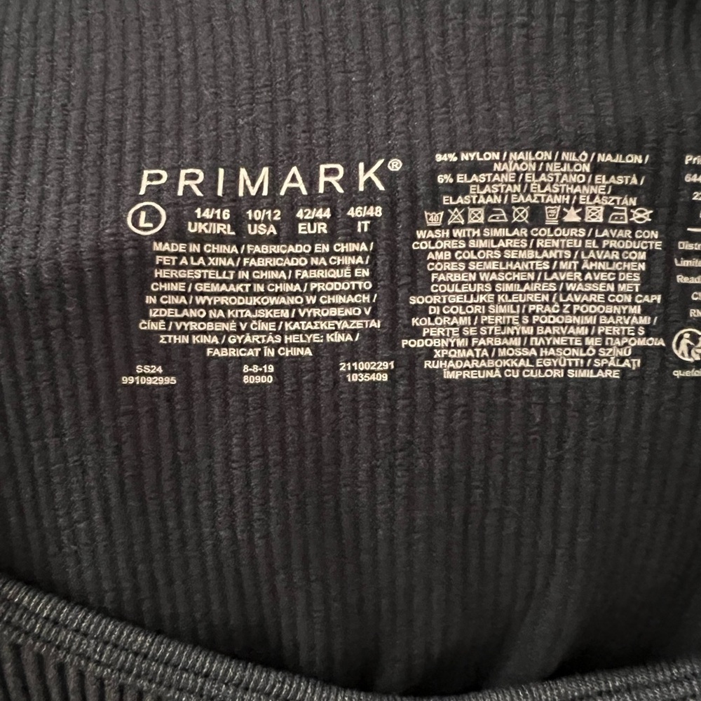Primark Gray Ribbed Bodysuit - Picture 5 of 5